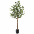 Árbol artificial de olivo con maceta, 180 cm - Verde y Marrón