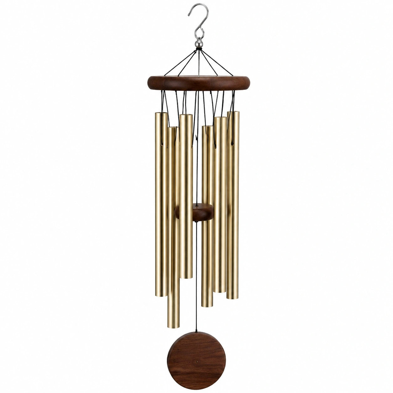 Campana de Viento Dorada para Exterior 80 cm