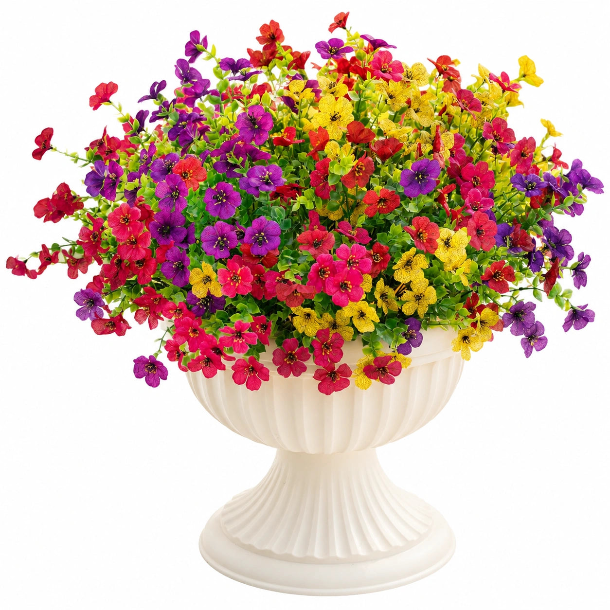 Arreglo de Flores Artificiales Multicolor en Maceta Decorativa de 45cm