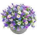 Arreglo de Flores Artificiales en Maceta - Multicolor