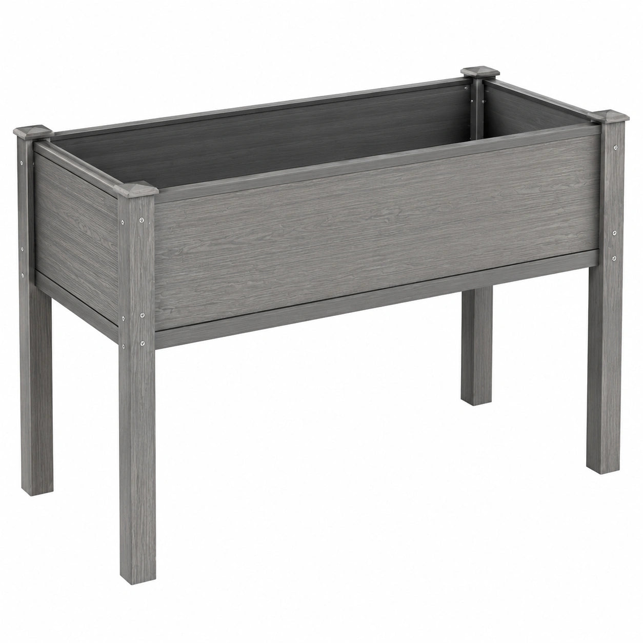 Cama de Cultivo Elevada para Jardín 100x40x80 cm Gris