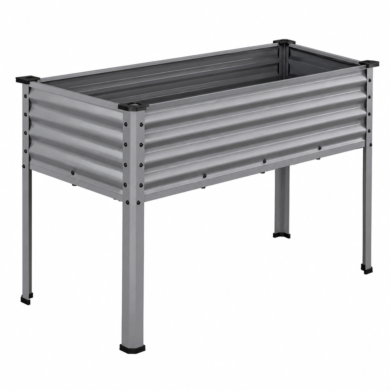 Mesa de Cultivo Elevada para Jardín 120x60x80 cm Gris