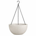 Macetero Colgante Blanco para Interior y Exterior de 25 cm