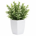 Planta Artificial Verde en Maceta Blanca de 35cm